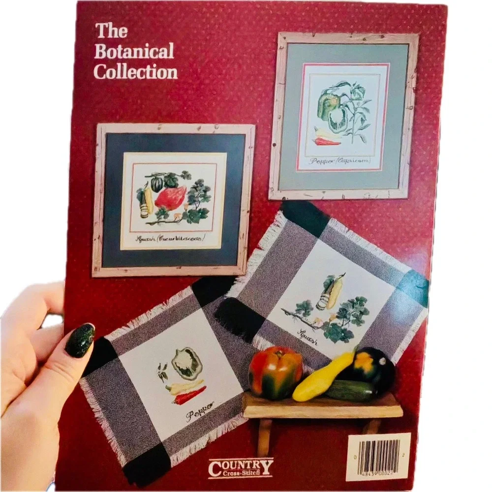 Country Cross-Stitch Book 22 The Botanical Collection Pattern Booklet Vintage